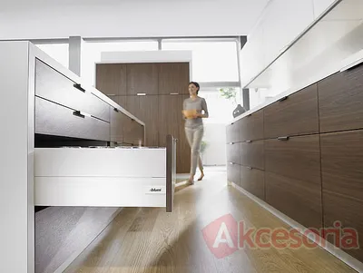 Szuflada Tandembox INTIVO Wys.D=198mm dł.35cm 30kg BIAŁA HAMULEC