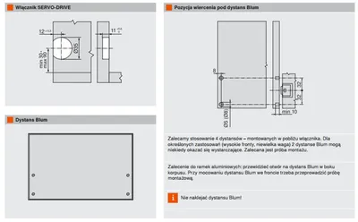 Aventos HK TIP-ON Siłowniki 20K2300T BIAŁE LF 480-1500