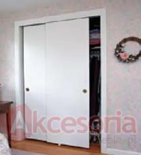 Aranżacja SLIDING Prowadnica 1219mm Do 2 Drzwi Przesuwnych 27kg 16-35mm St