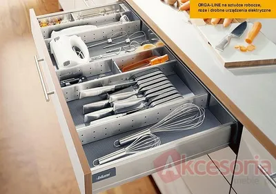 Tandembox Plus Wys.M=83mm Głęb.50cm 30kg SZARA Z Hamulcem Blum