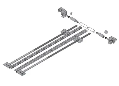 Stabilizacja boczna TANDEM BLUMOTION 560H do prowadnic o dł. 65-75 cm