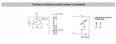 EXPERT SOFT CLOSE Zawias nakładany z prowad. H=0 metal nikiel