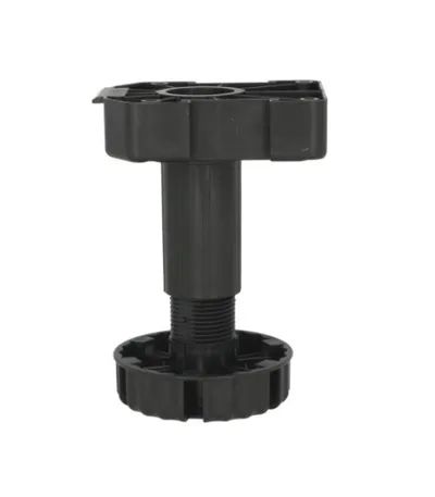 Nóżka z regulacją Wurth A0683360 - czarny / udźwig 500 kg / wys. 12.5 cm