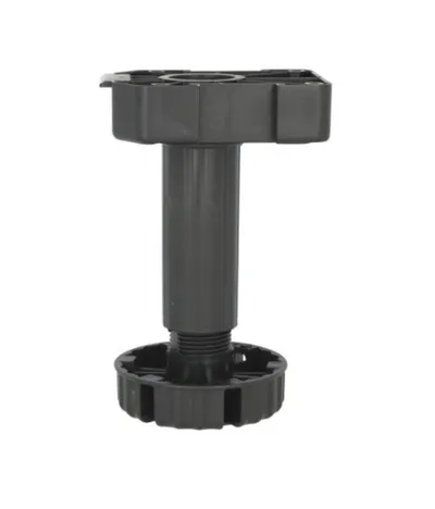 Nóżka z regulacją Wurth A0683360 - czarny / udźwig 500 kg / wys. 15 cm