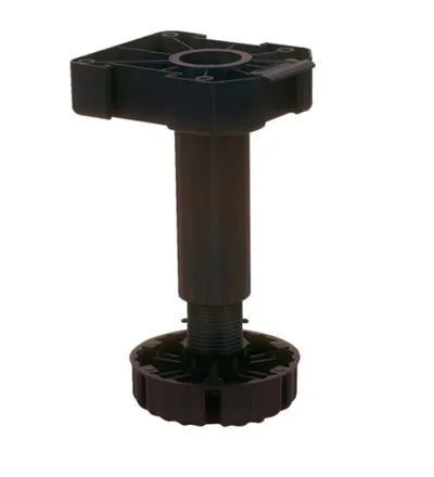 Nóżka z regulacją Wurth A0683360 - czarny / udźwig 500 kg / wys. 20 cm