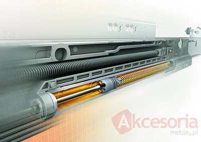 Prowadnica MOVENTO z Hamulcem 760H dł.60cm Wysuw 100% 40kg Blum