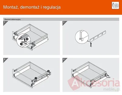 Tandembox ANTARO Wys.D=M+Z37A Głęb.65cm 65kg BIAŁA Hamulec