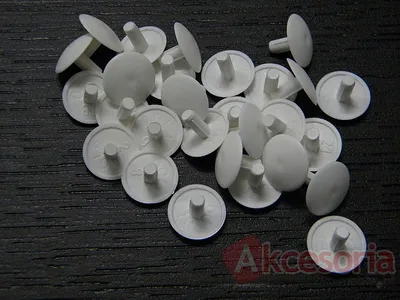 Zaślepka biała  wciskana w łeb wkrętu 12x3,0mm
