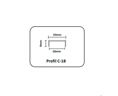 Profil C-18 Jasny Brąz dł. 3 mb