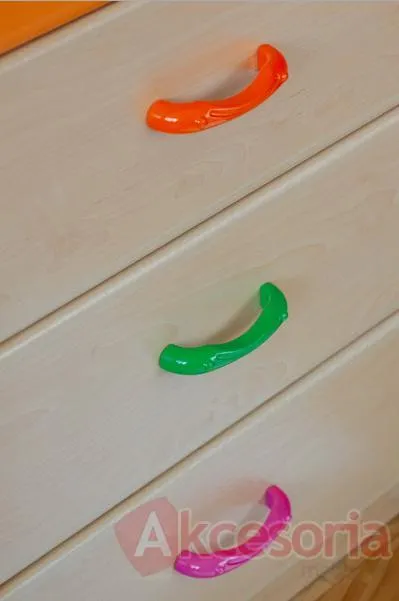 Uchwyt dziecięcy DU05 HAPPY FROG zielony rozstaw 96mm