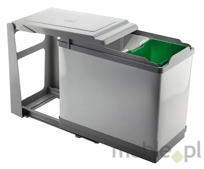 Sortownik na śmieci PAL605/1 10l+16l aluminium
