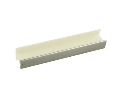 Łącznik 180° na prosto do cokołu RAUBASE - stal szczotkowana / wys. 10 cm