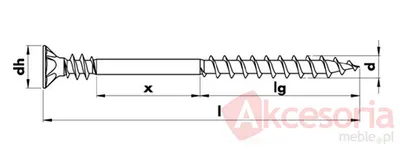 Wkręt samościągający Wurth ASSY P z podwójnym gwintem / 4x35 mm