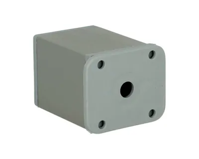 Nóżka kwadratowa D-861 z regulacją - aluminium / wys. 6 cm