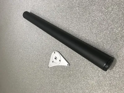 Noga z regulacją DN-710 - czarny mat / fi 60 mm / wys. 71 cm