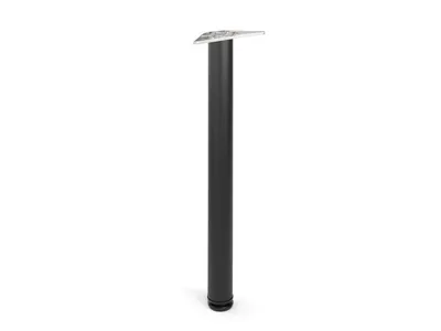 Noga z regulacją DN-710 - czarny mat / fi 60 mm / wys. 71 cm
