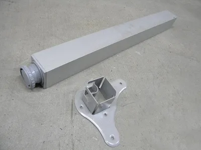 Noga Kwadratowa 6/6cm Wys.71cm Aluminium