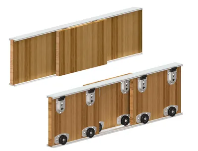 Zestaw ARES 2 AR20 do 3 drzwi przesuwnych / dł. 200 cm / 70 kg
