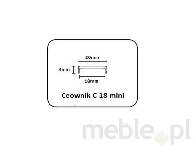 Profil C-18 MINI Jasny Brąz dł. 3,00 mb