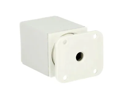 Nóżka kwadratowa D-861 z regulacją - biały / wys. 6 cm