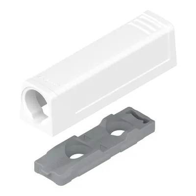 Adapter prosty do montażu TIP-ON - biały / krótki