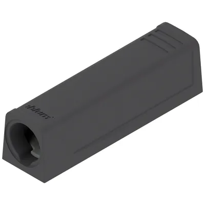 Adapter prosty do montażu TIP-ON - czarny / krótki
