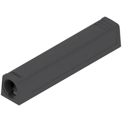 Adapter prosty do montażu TIP-ON - czarny / długi