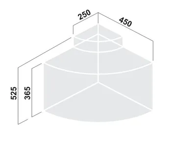 Kosz Wurth EKO CENTER 4 do korpusu 50 cm / 1x12 + 3x9 l