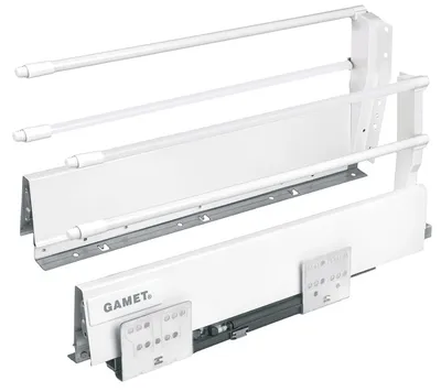 Szuflada Gamet Box Wys=218mm Gł.50cm+2relingi BIAŁA OSTATNIA