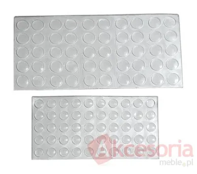 Odbojnik Samoprzylepny DUŻY 7mm/1.5mm Arkusz=50sztuk Odbojników