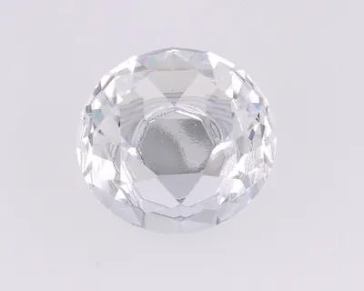 Gałka szklana GL02 - chrom połysk / fi 40 mm