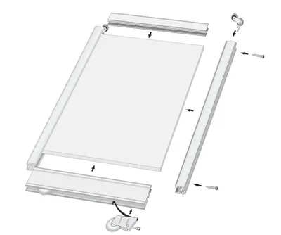 Blachowkręt Aluprofil do listwy górnej i dolnej z rączką / 6,3x45 mm