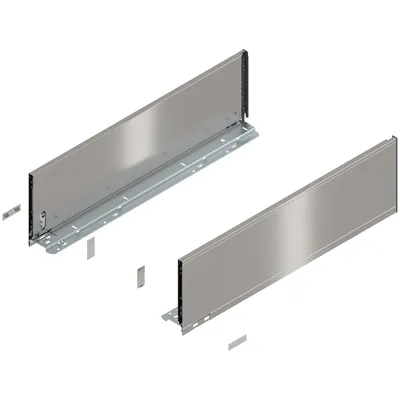 LEGRABOX Pure, boki szuflady o wys."C", NL=600 mm, stalowe, komplet, inox