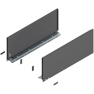 Boki LEGRABOX / wys. F=241 mm / dł. 60 cm / antracyt