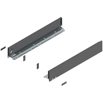 Boki LEGRABOX / wys. M=90.5 mm / dł. 55 cm / antracyt