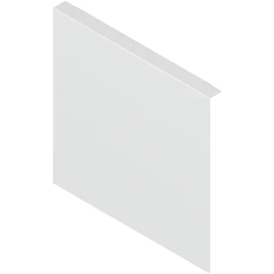 Adapter do montażu drewnianej ścianki tylnej AMBIA-LINE do Legrabox i Merivobox - biały / wys. F / szer. 21.8 cm