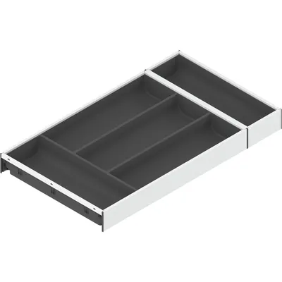 Wkład na sztućce AMBIA-LINE do Legrabox i Merivobox - biały/antracyt / 30x55 cm