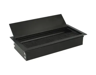 Przepust kablowy prostokątny K262 - czarny / 160x80 mm