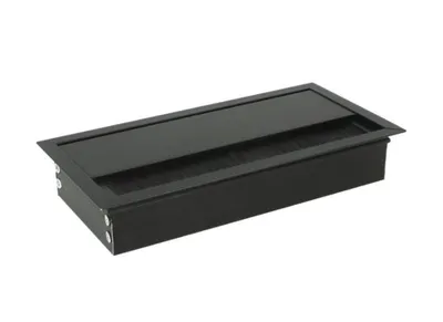 Przepust kablowy prostokątny K262 - czarny / 160x80 mm