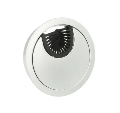 Przepust kablowy okrągły K260 metalowy - chrom mat / fi 60 mm