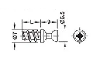 Trzpień Łączący Rafix M20 Stal Surowa Gwint 7.5mm Do Otworu 5mm