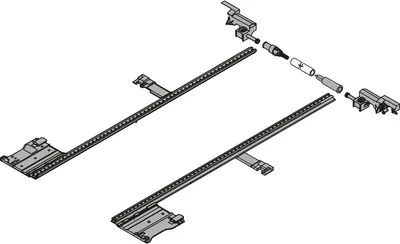 Stabilizacja boczna MOVENTO do prowadnic o dł. do 60 cm