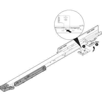 Jednostka + zabierak TIP-ON BLUMOTION T60L / dł. 45-75 cm / 35-60 kg / czarny