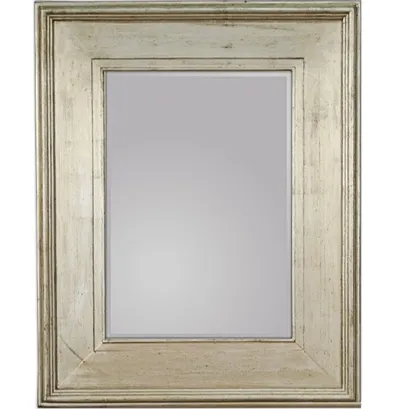 Lustro wiszące 1-2231 80x100 - przecierany srebrny