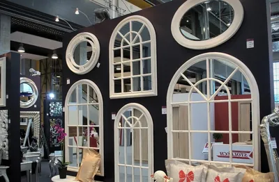 Lustro 201-027B 60x180 - przecierany biały