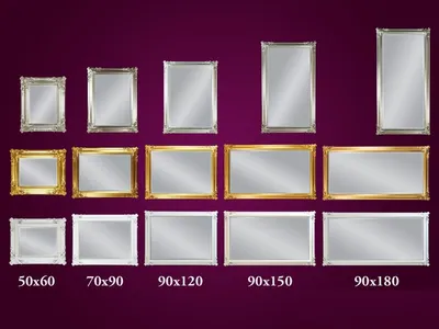 Lustro 21023-1 90x120 - srebrny