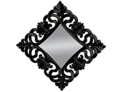 Lustro PU021K 100x100 - czarny