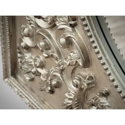 Lustro PU284A 90x120 - srebrny przecierany