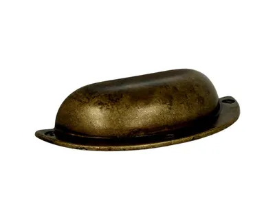 Uchwyt MUSZELKA 15120 - mosiądz patynowany / rozstaw 64 mm