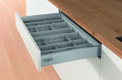Wkład na sztućce ORGATRAY 590 - srebrny / 407x412 mm